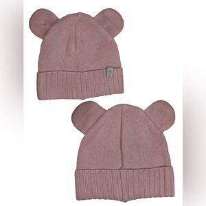 SAMPLE - HutteliHut - Cotton Knit Hat with Ears - Pink